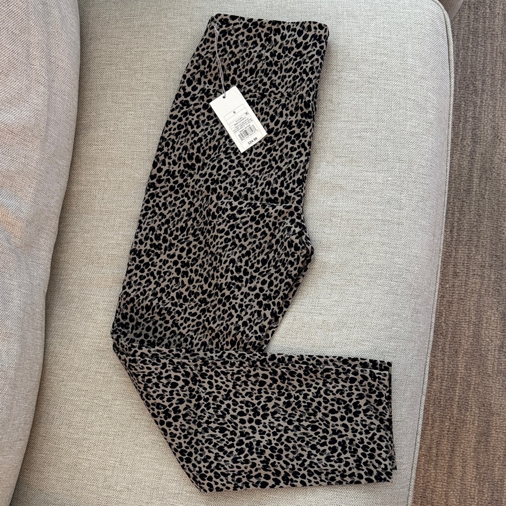Leopard Print Skinny Ankle Matchstick Pant